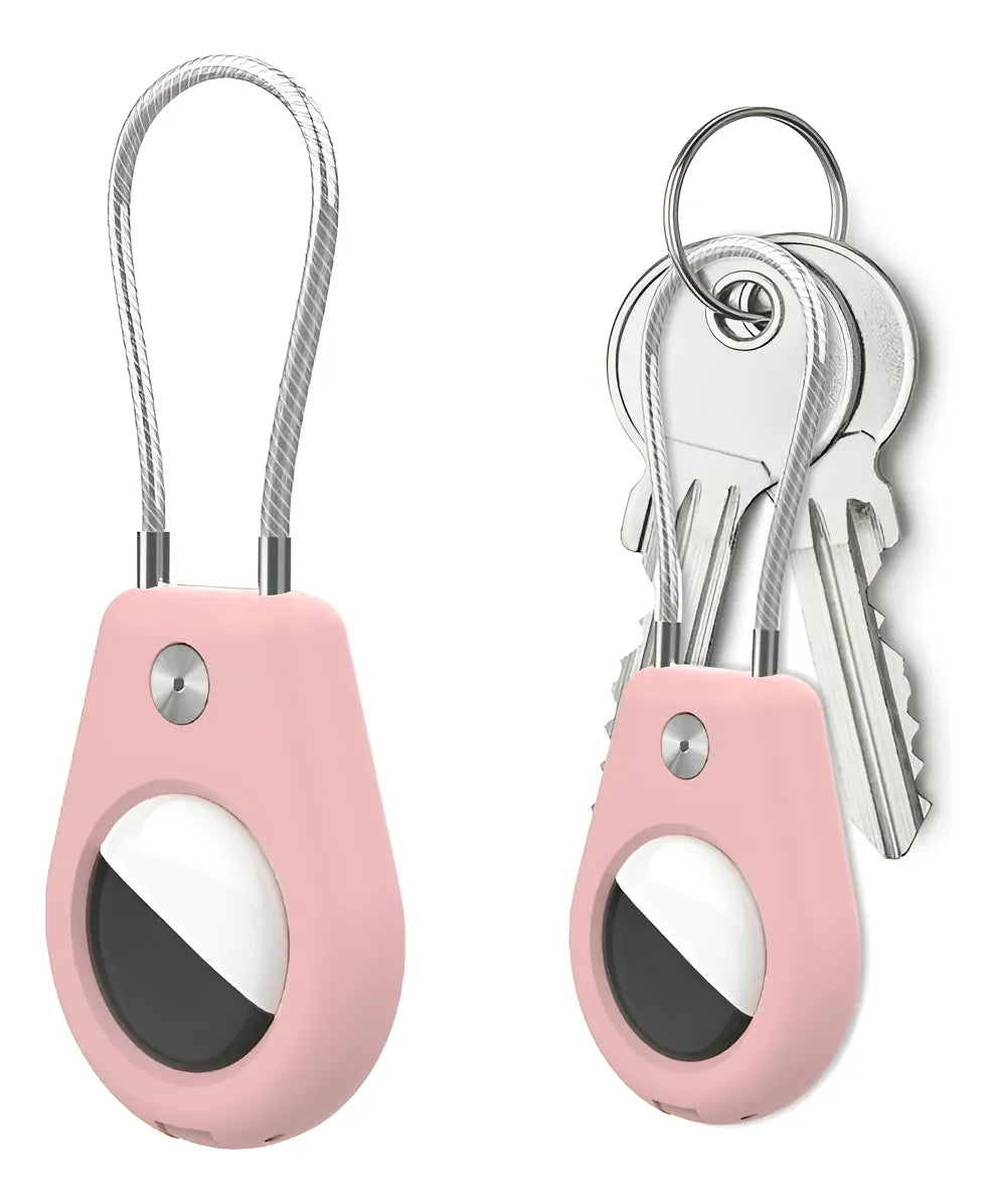Funda Para Apple Airtag Inoxidable Lock Case 2 Pack