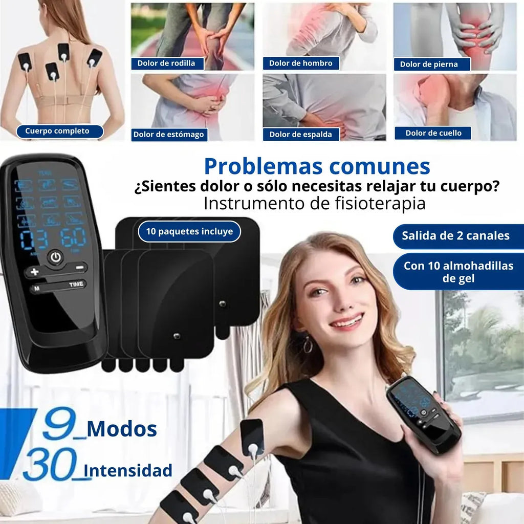Tens Electroestimulador Musculo Electroterapia Portátil
