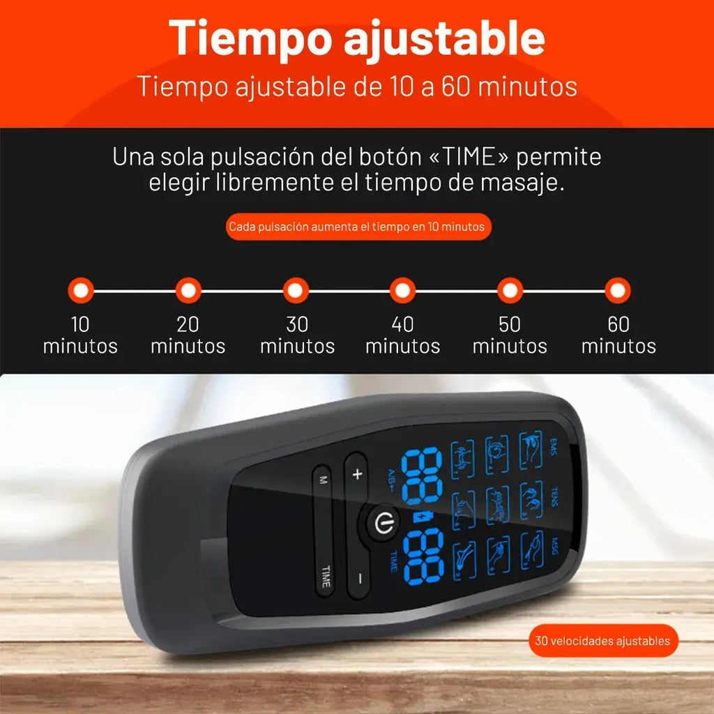 Tens Electroestimulador Musculo Electroterapia Portátil