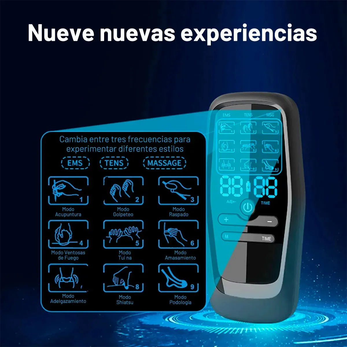 Tens Electroestimulador Musculo Electroterapia Portátil