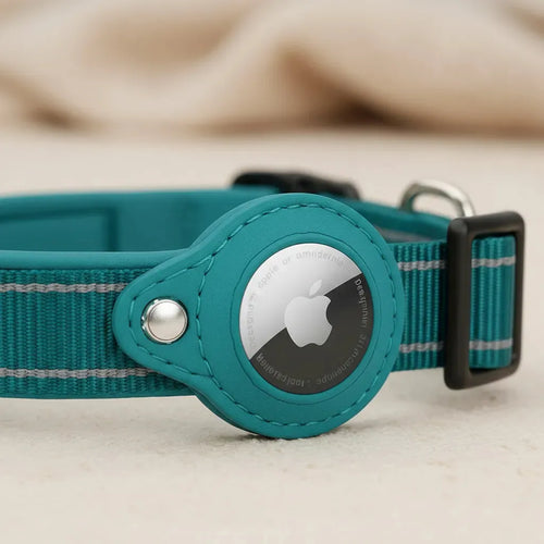 Collar Perro Soporte Airtag Ajustable Reforzado Perro-gato