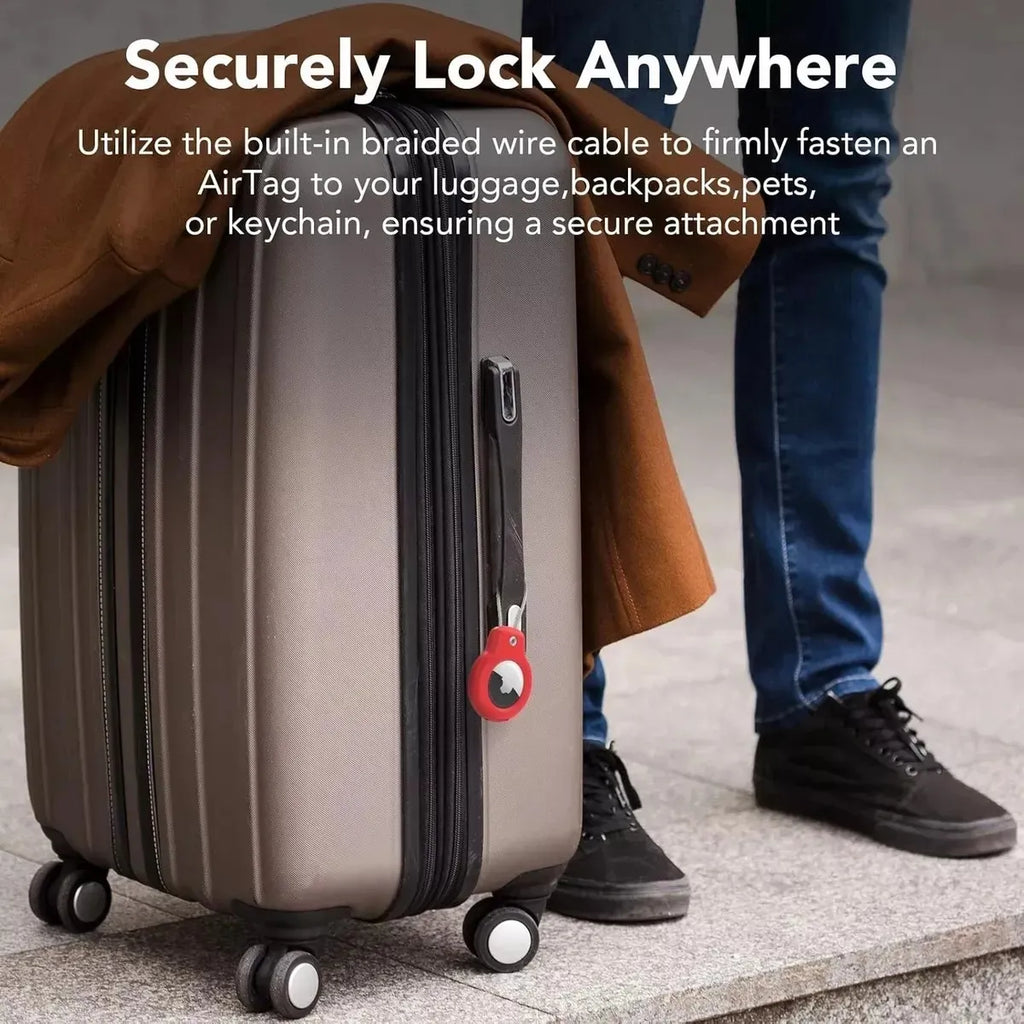 Funda Para Apple Airtag Inoxidable Lock Case 2 Pack