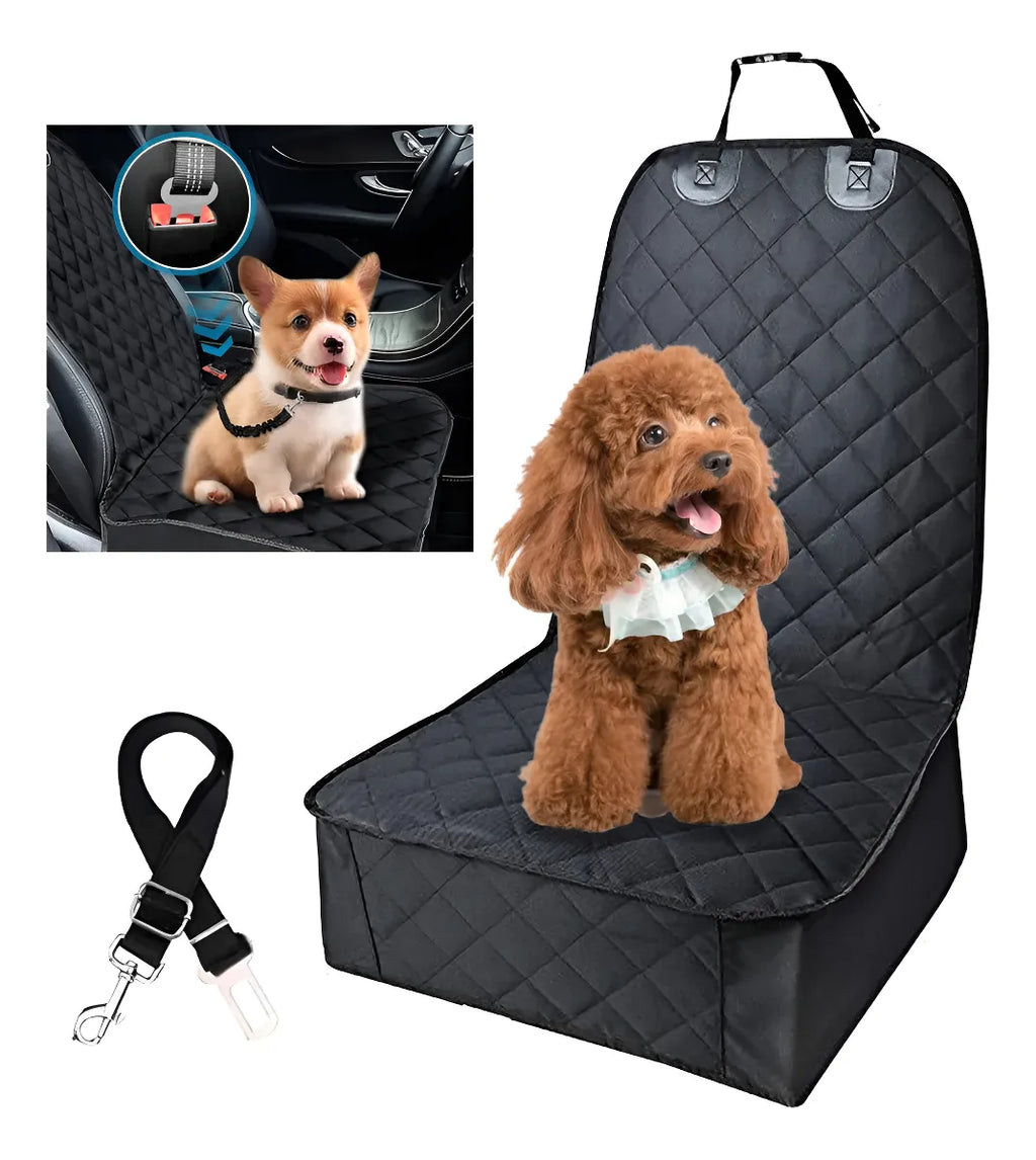 Funda Protectora Para Autos, Cubre Asiento Mascotas Negro
