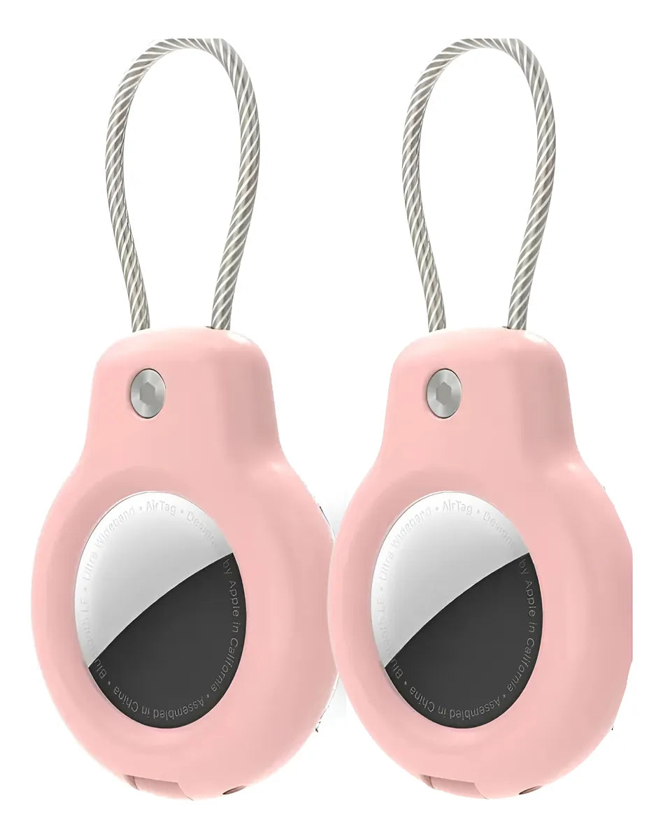 Funda Para Apple Airtag Inoxidable Lock Case 2 Pack