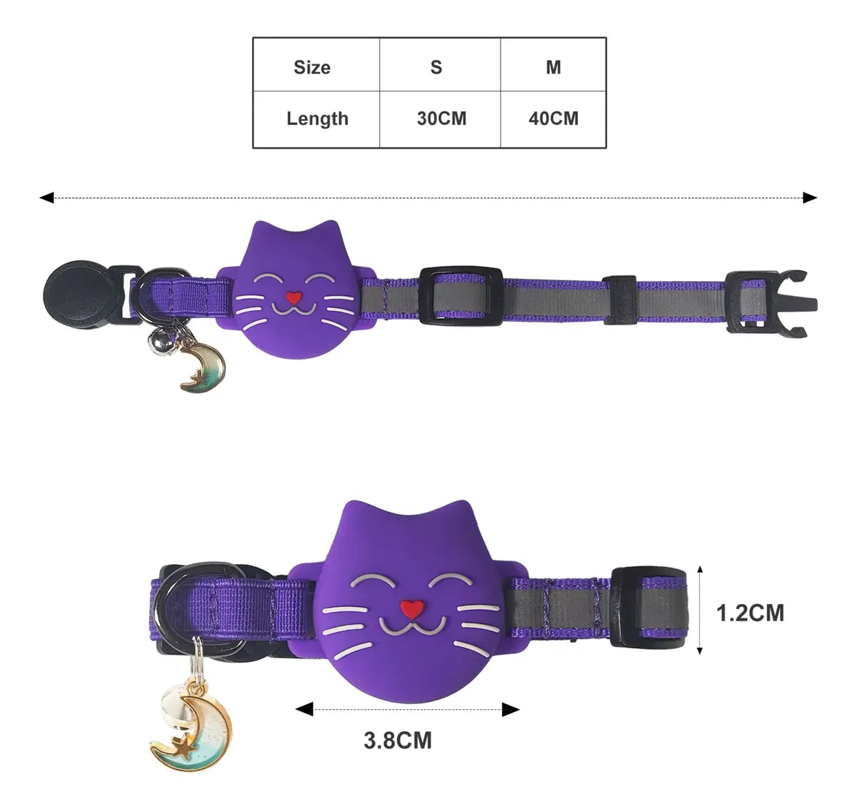 Collar Correa Anti Ahorque Funda Airtag Gato Perro