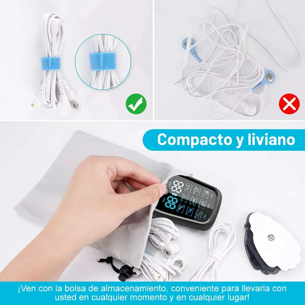 Tens Electroestimulador Musculo Electroterapia Portátil